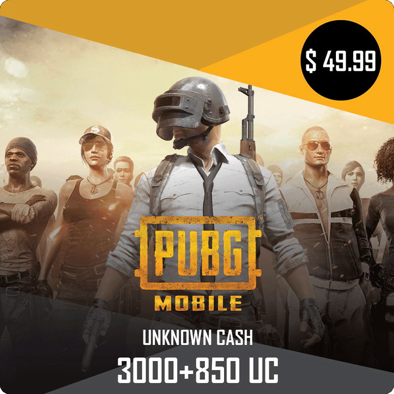 PUBG Pin 3000+850 UC